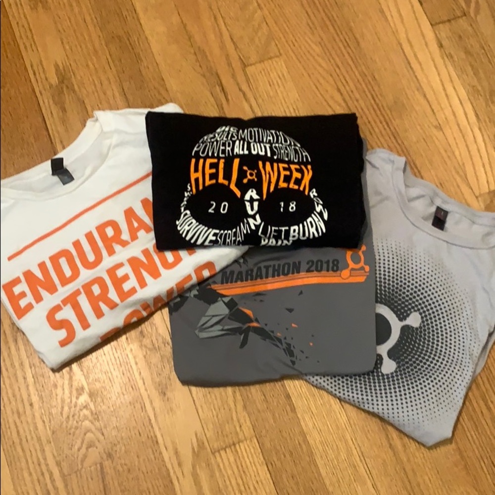 Lot of 4 OrangeTheory Fitness T-shirts